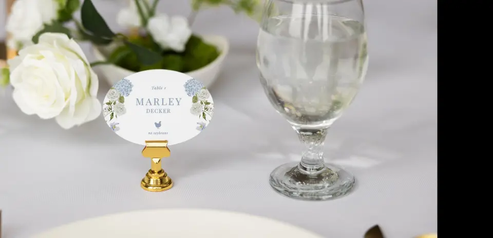 Oval Place Cards