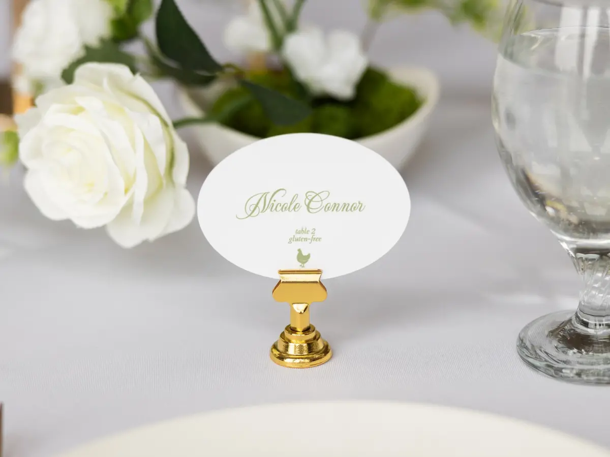 Oval Place Cards