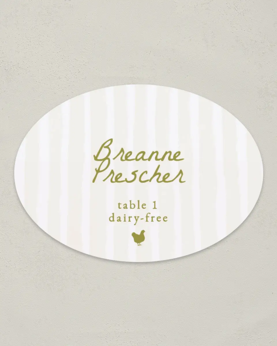 This is a 2.5" x 3.5" Wedding Place Card called Positano Daydream printed in full color on Premium Smooth paper