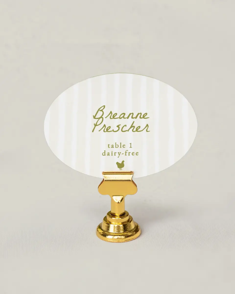 This is a 2.5" x 3.5" Wedding Place Card called Positano Daydream printed in full color on Premium Smooth paper