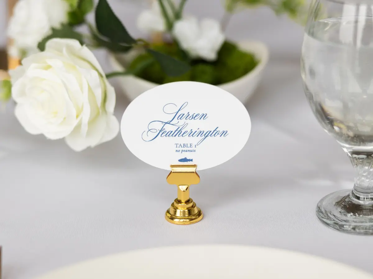 Oval Place Cards