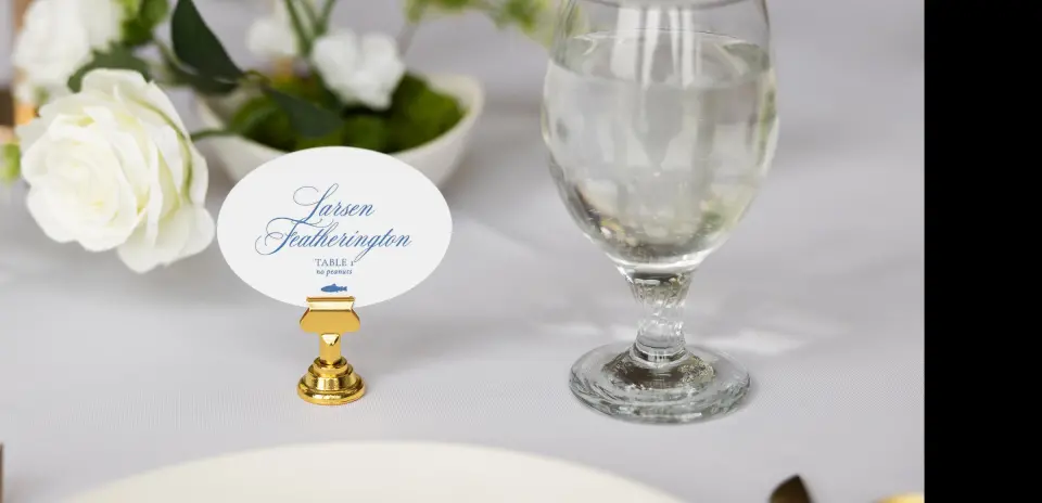 Oval Place Cards