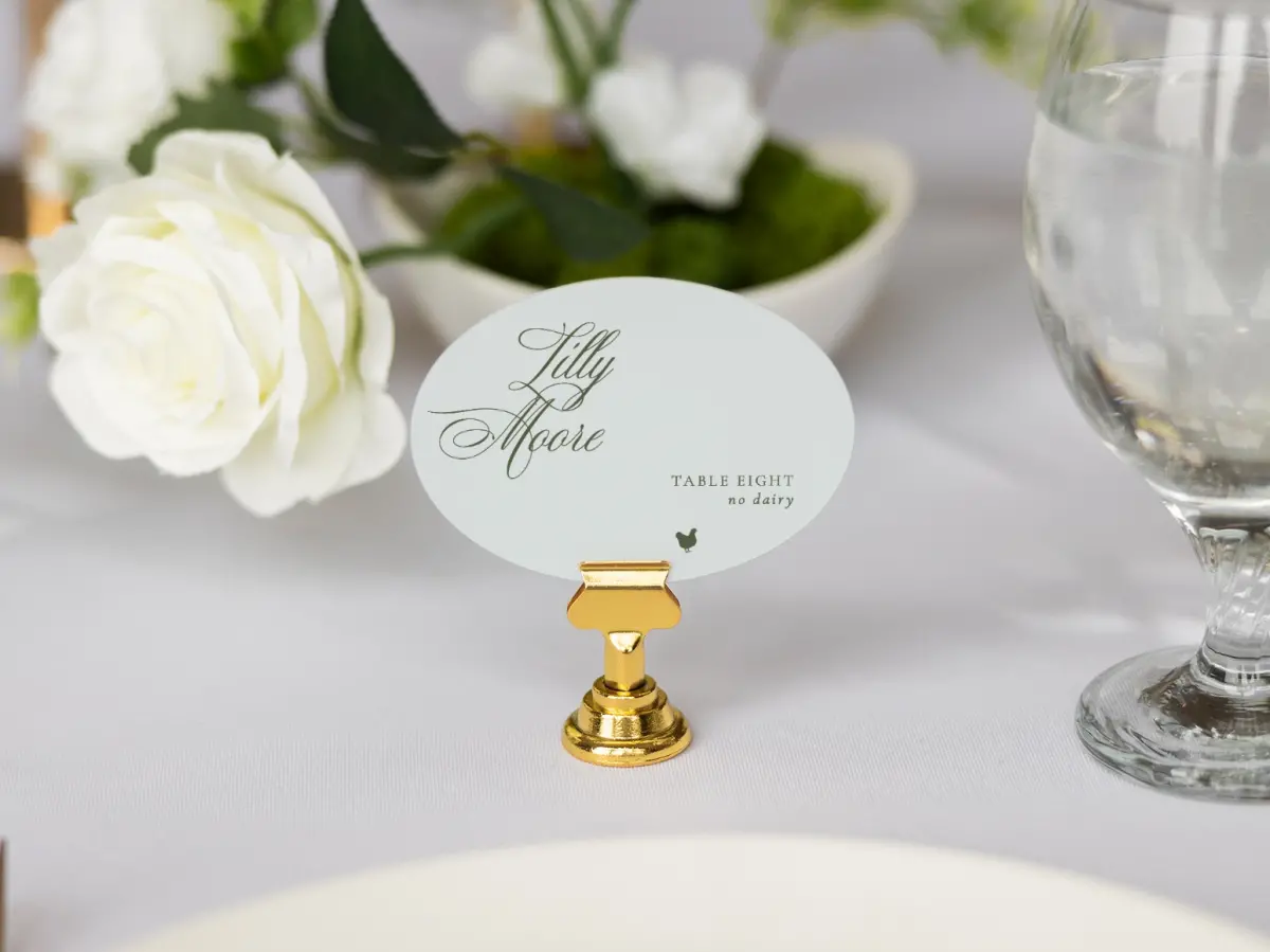 Oval Place Cards