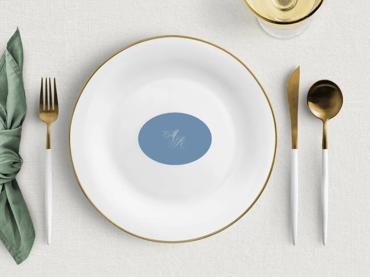 Oval Place Cards