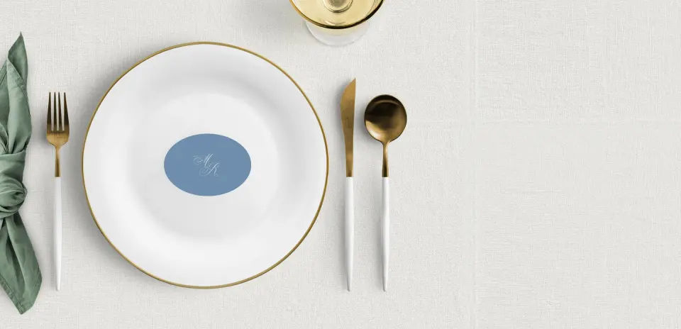 Oval Place Cards