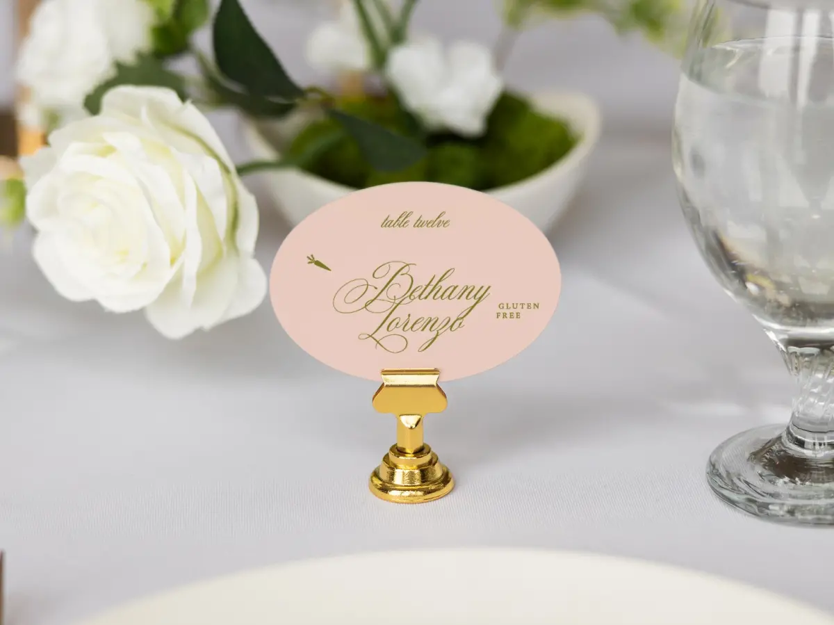 Oval Place Cards