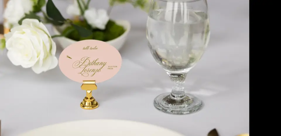 Oval Place Cards
