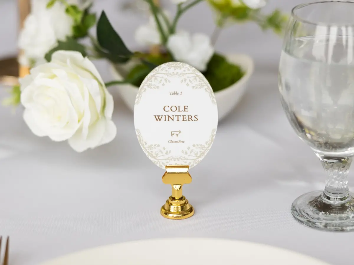 Oval Place Cards