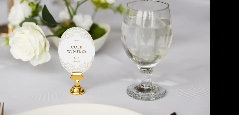 Oval Place Cards