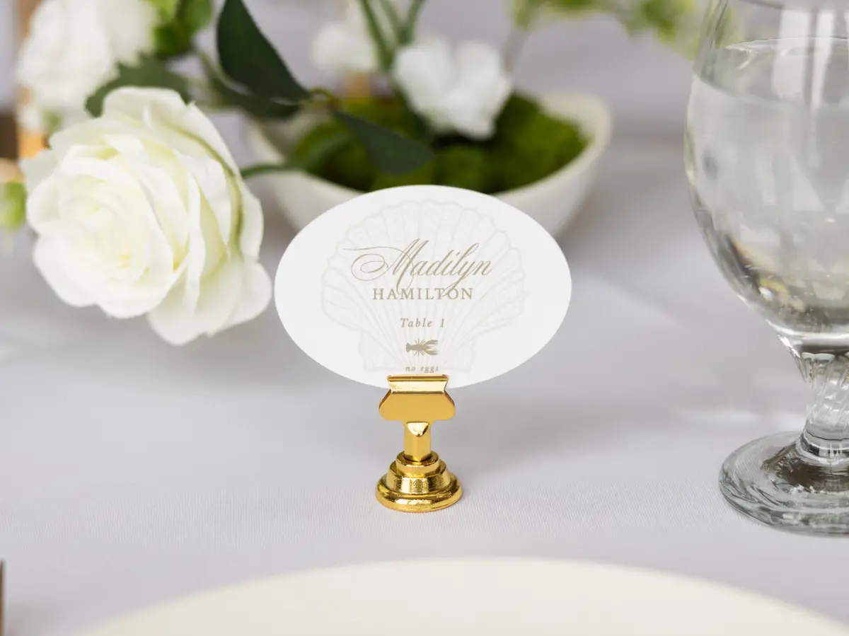 Oval Place Cards