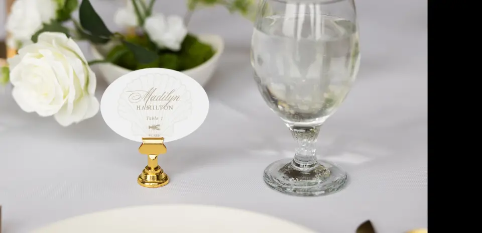 Oval Place Cards