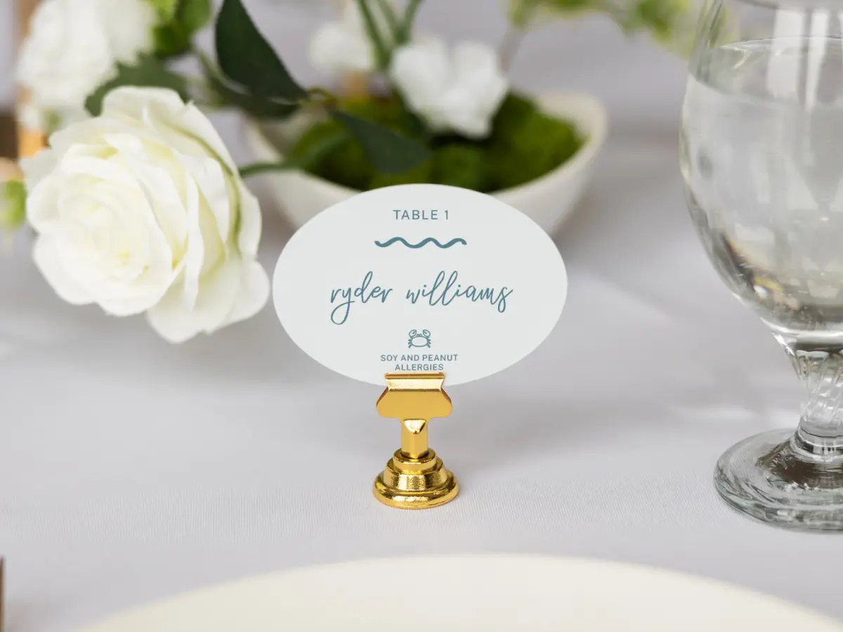 Oval Place Cards