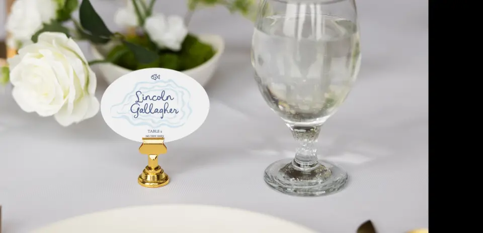 Oval Place Cards