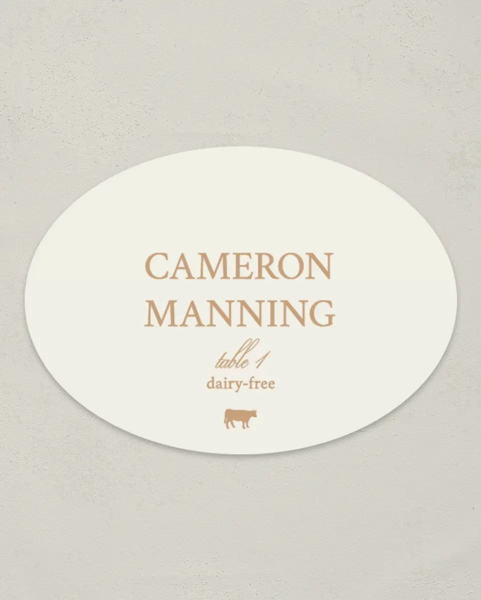 This is a 2.5" x 3.5" Wedding Place Card called Beaded Veil printed in full color on Premium Smooth paper