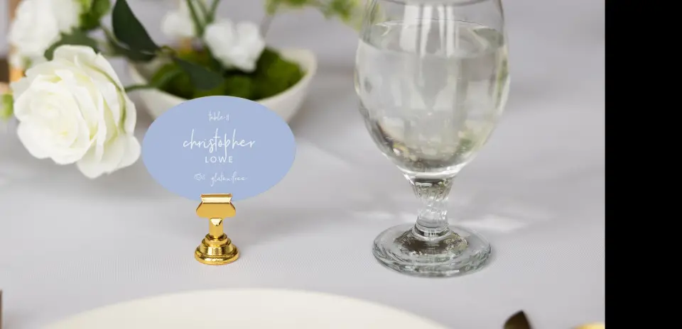 Oval Place Cards
