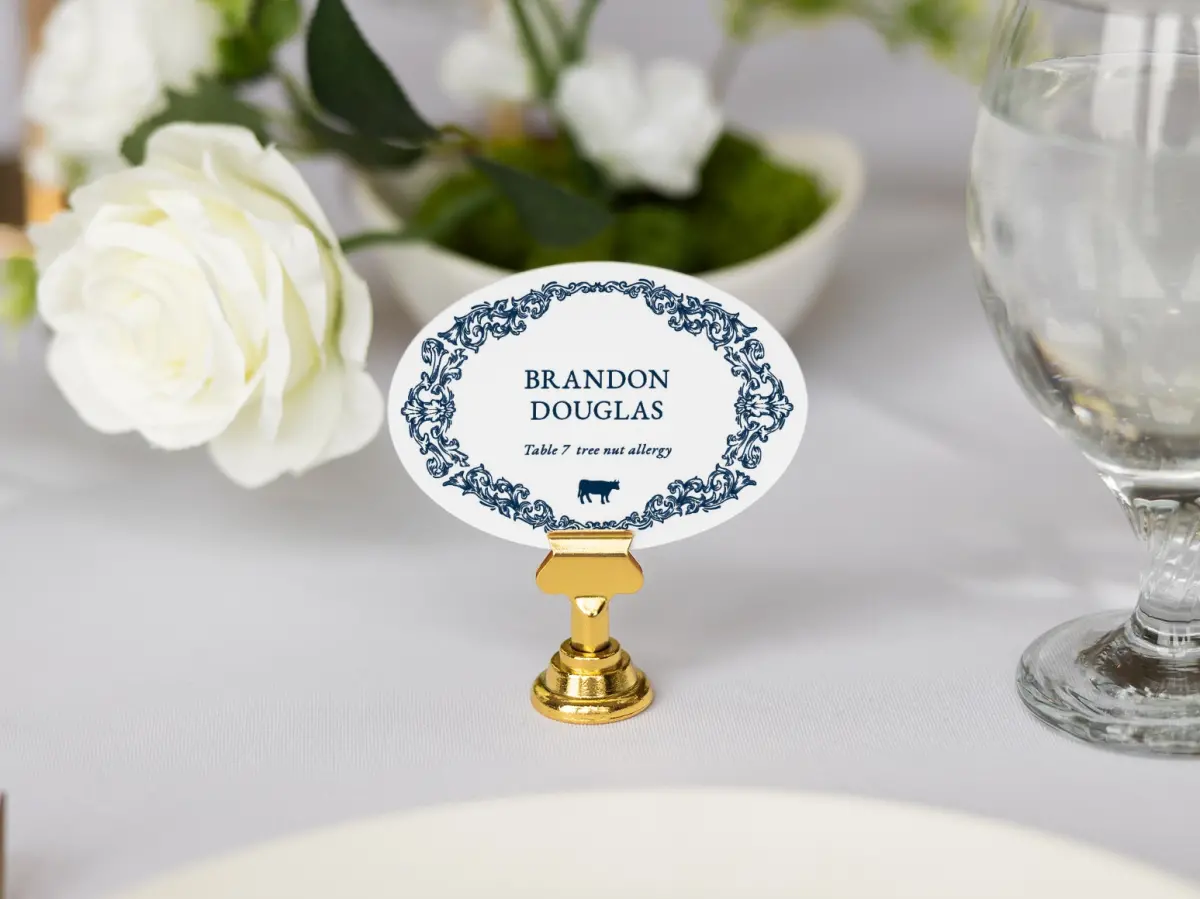 Oval Place Cards