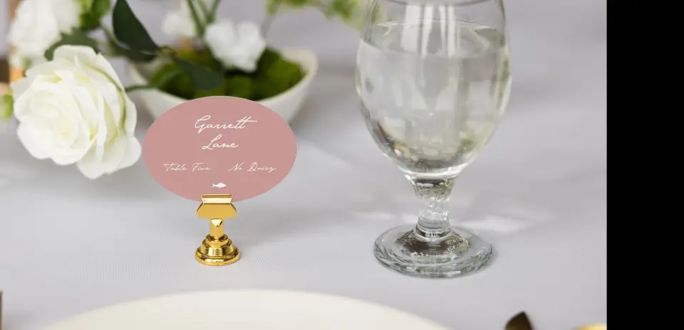 Oval Place Cards