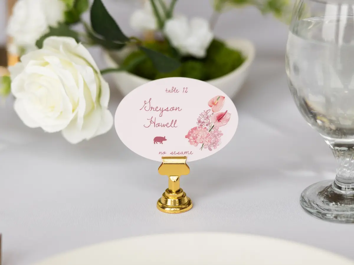 Oval Place Cards