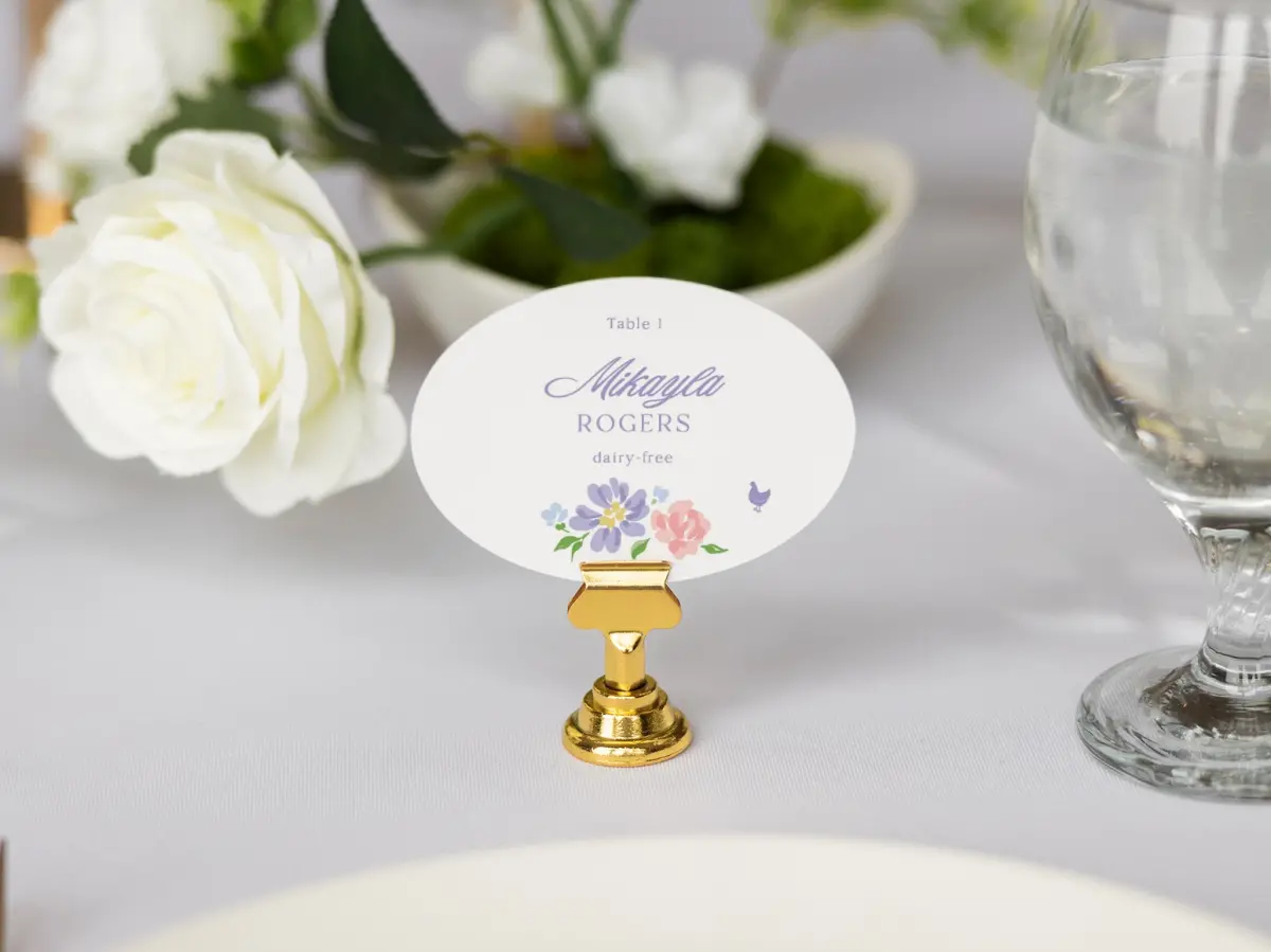 Oval Place Cards