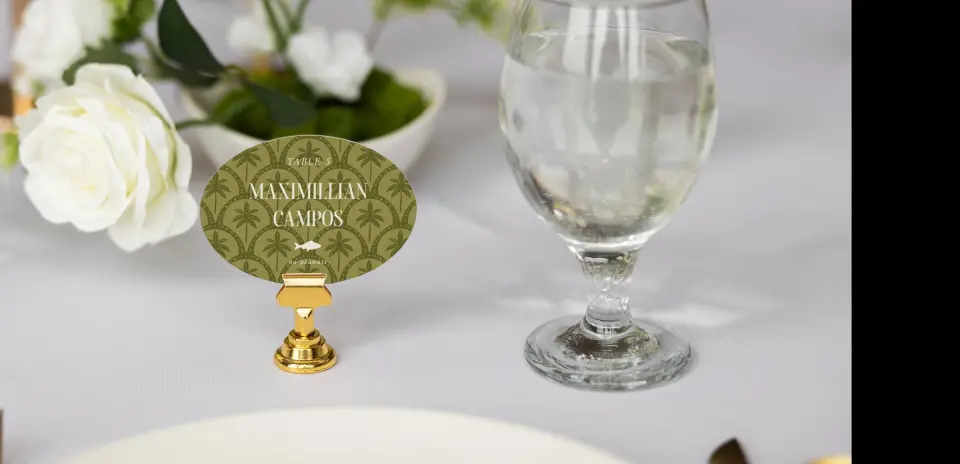 Oval Place Cards