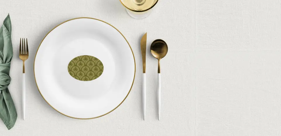 Oval Place Cards