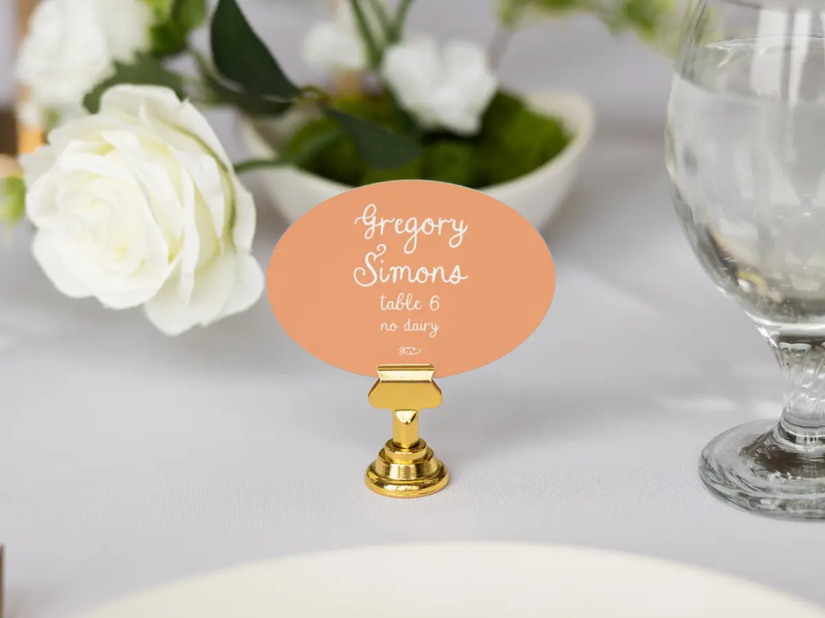 Oval Place Cards