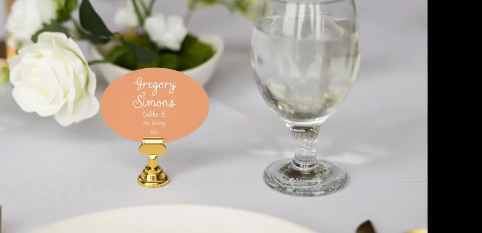 Oval Place Cards