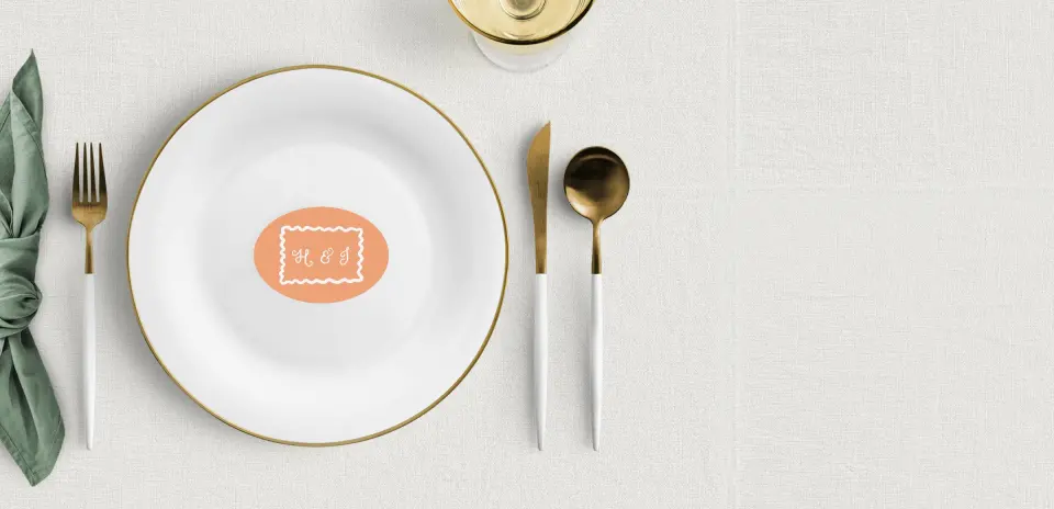 Oval Place Cards