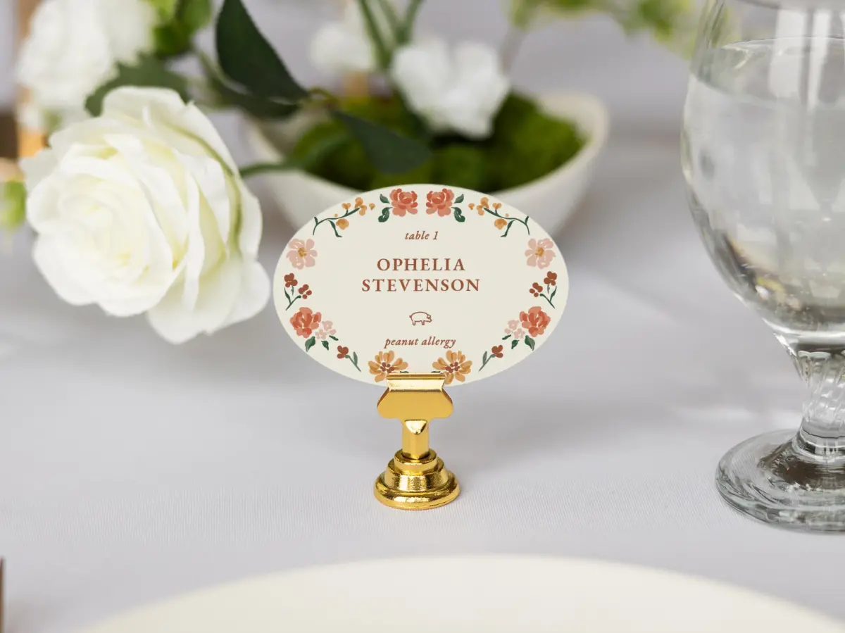 Oval Place Cards