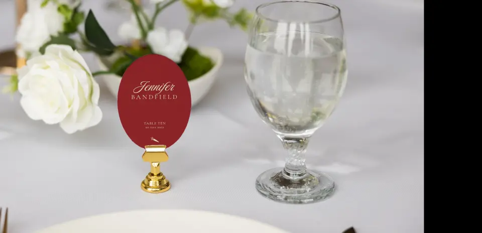 Oval Place Cards