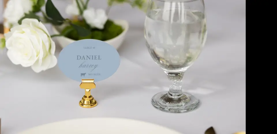 Oval Place Cards
