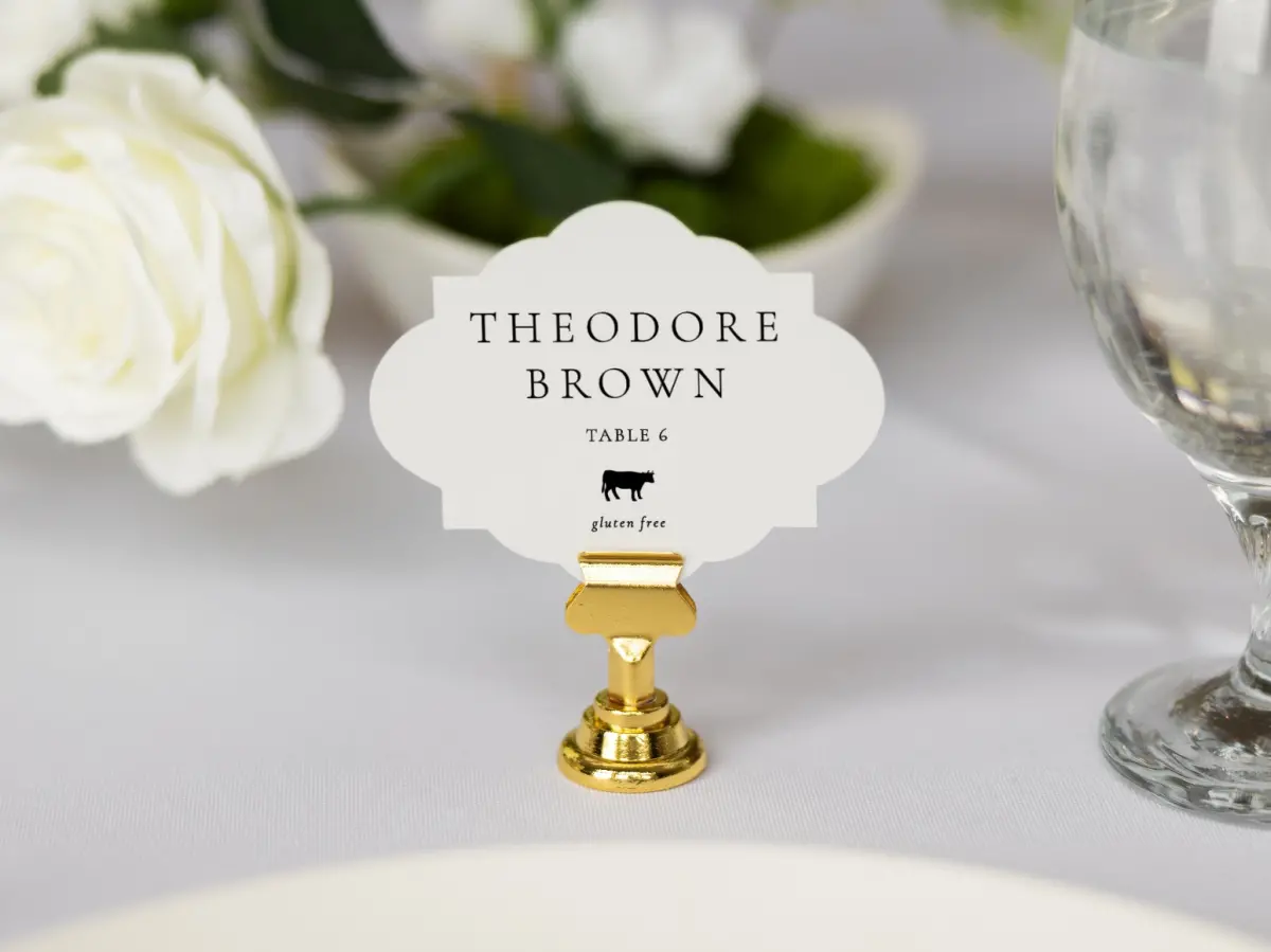 Crest Place Cards