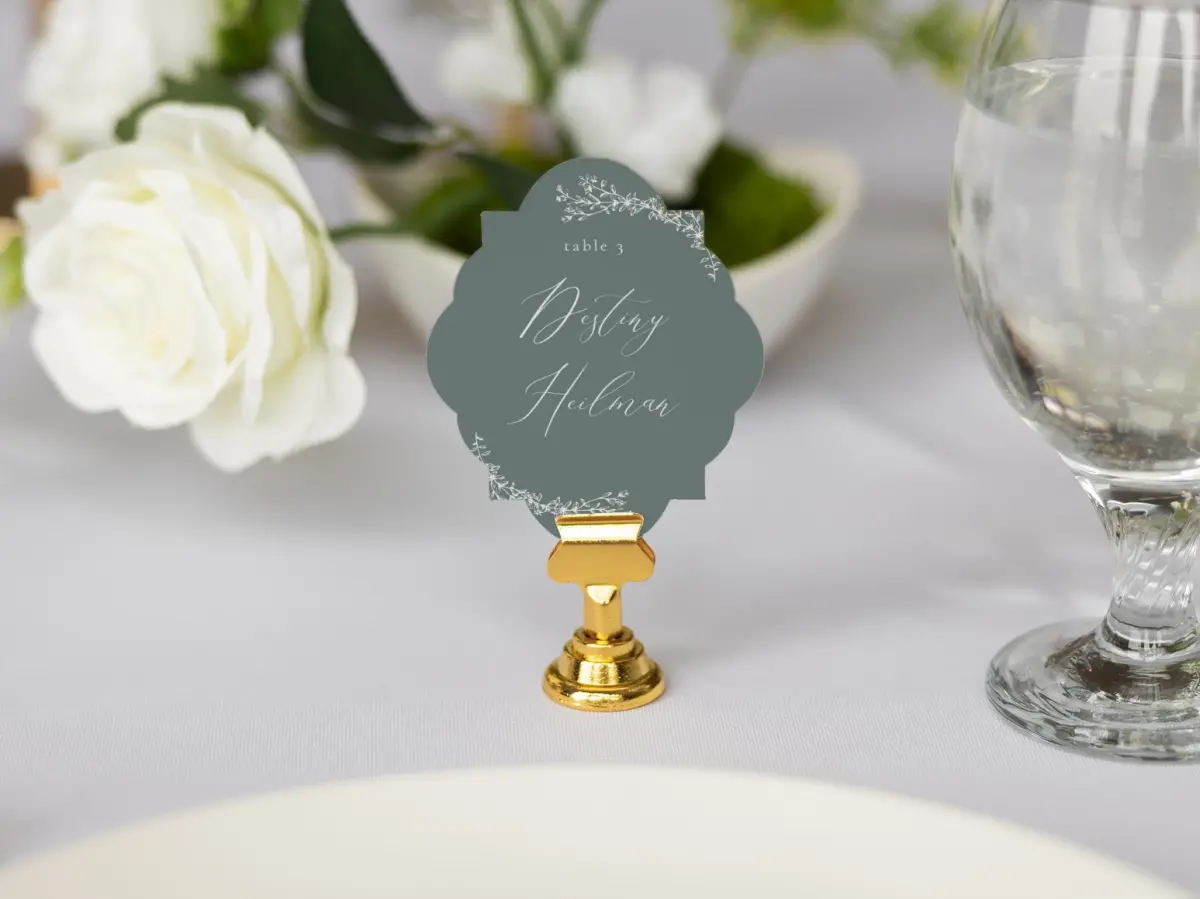 Crest Place Cards