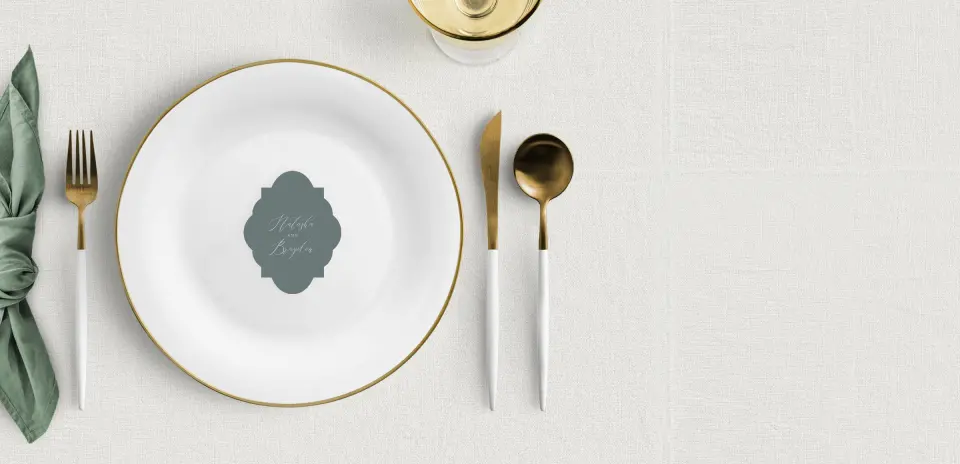 Crest Place Cards