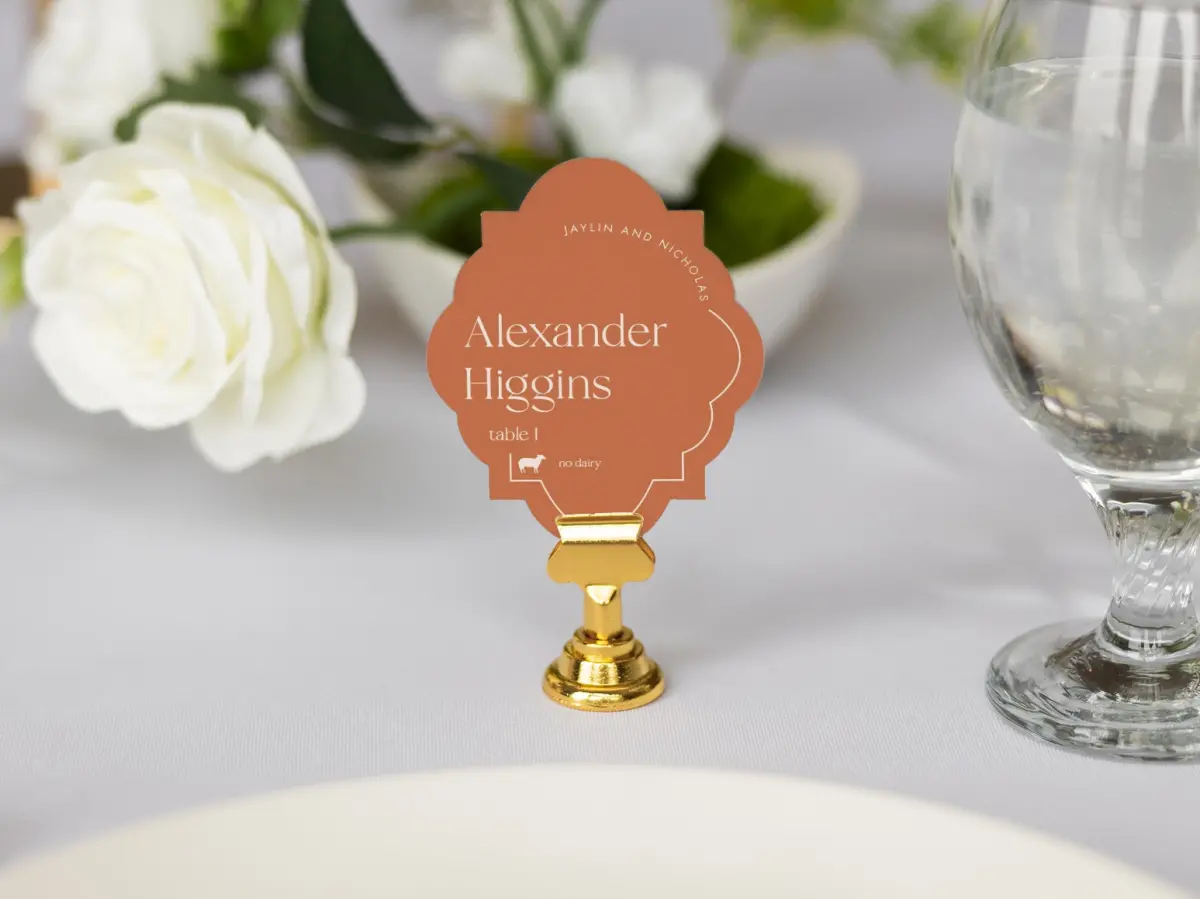 Crest Place Cards