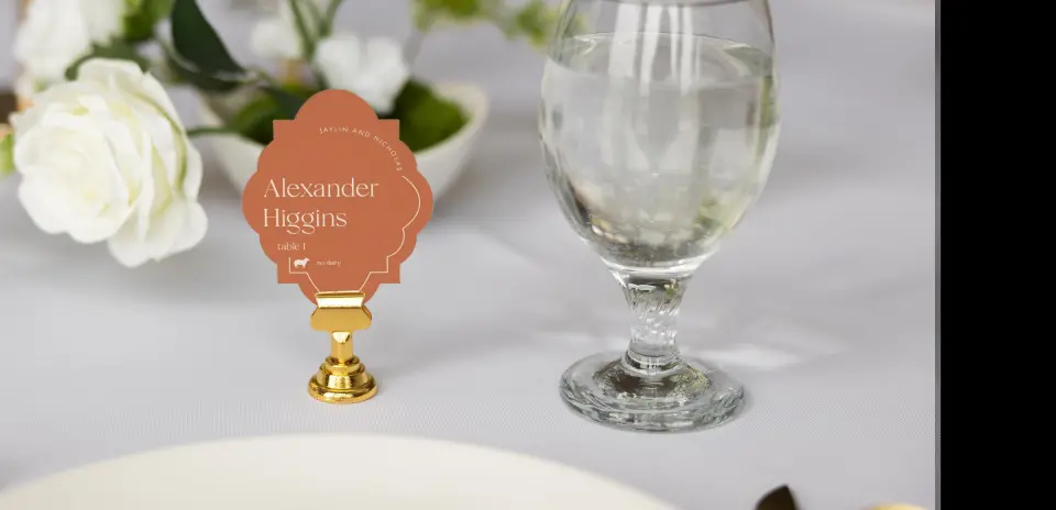 Crest Place Cards