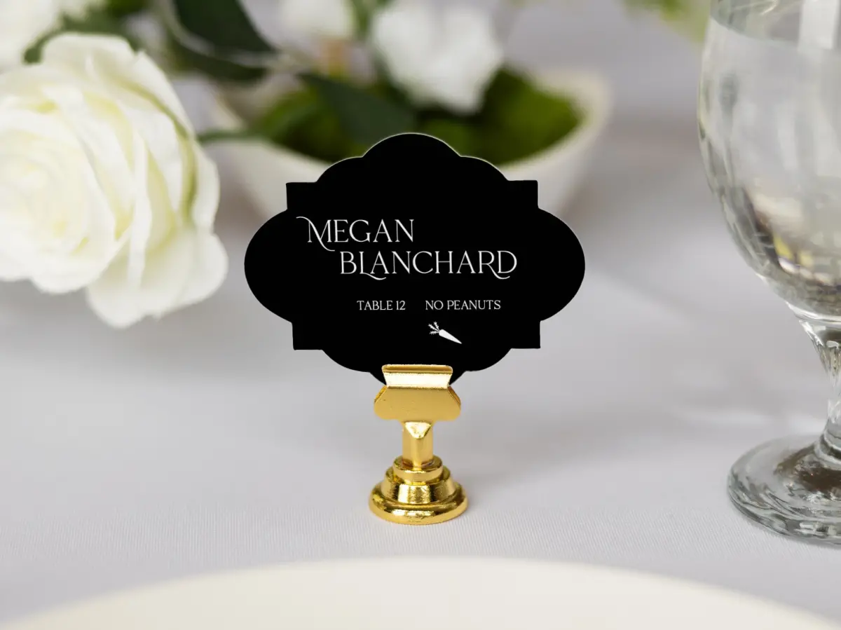 Crest Place Cards