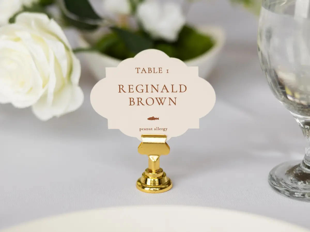 Crest Place Cards