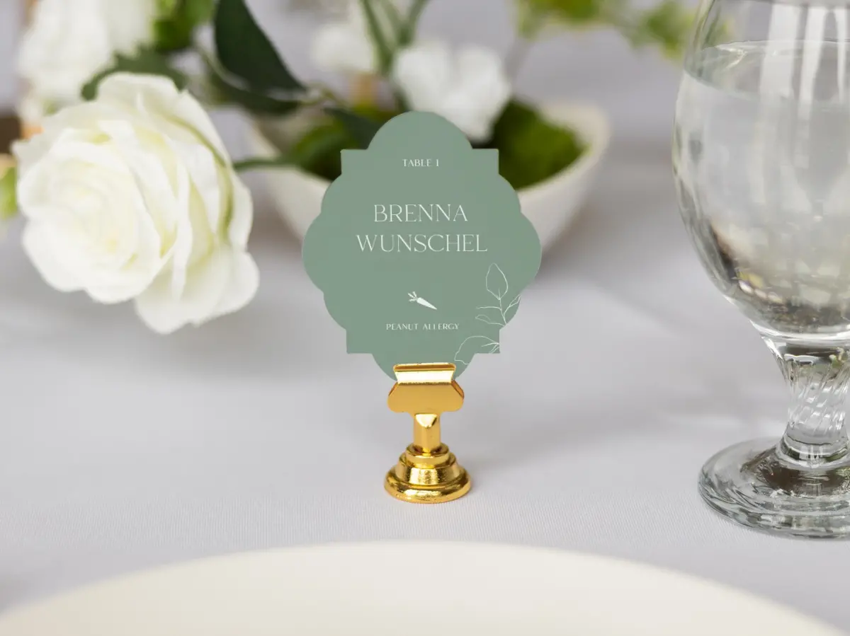 Crest Place Cards