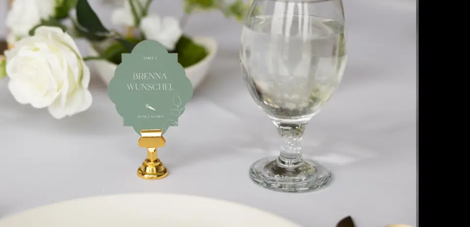 Crest Place Cards