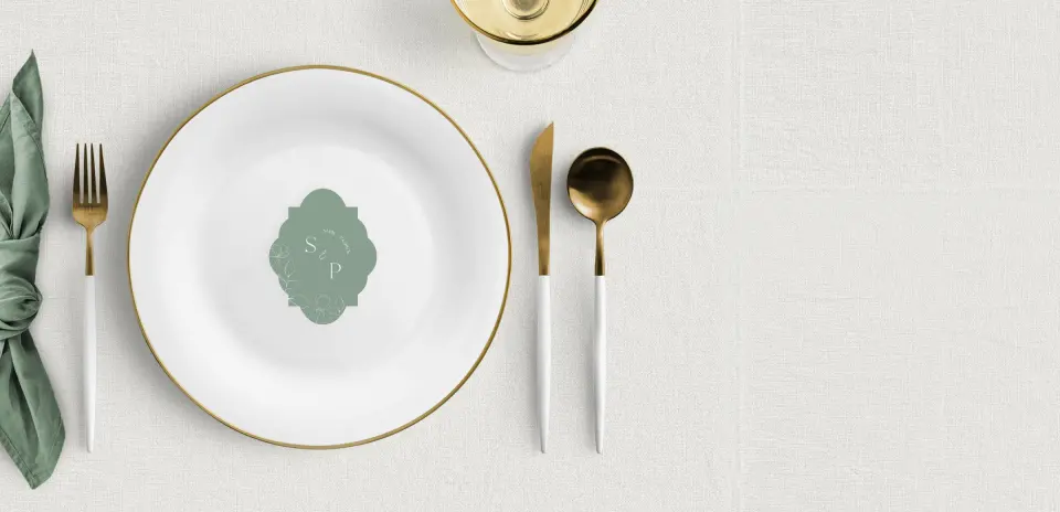 Crest Place Cards