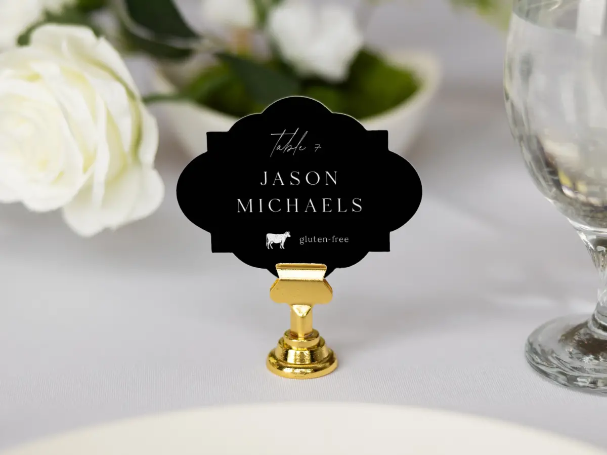 Crest Place Cards