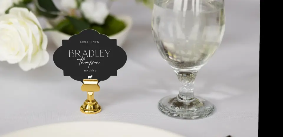 Crest Place Cards