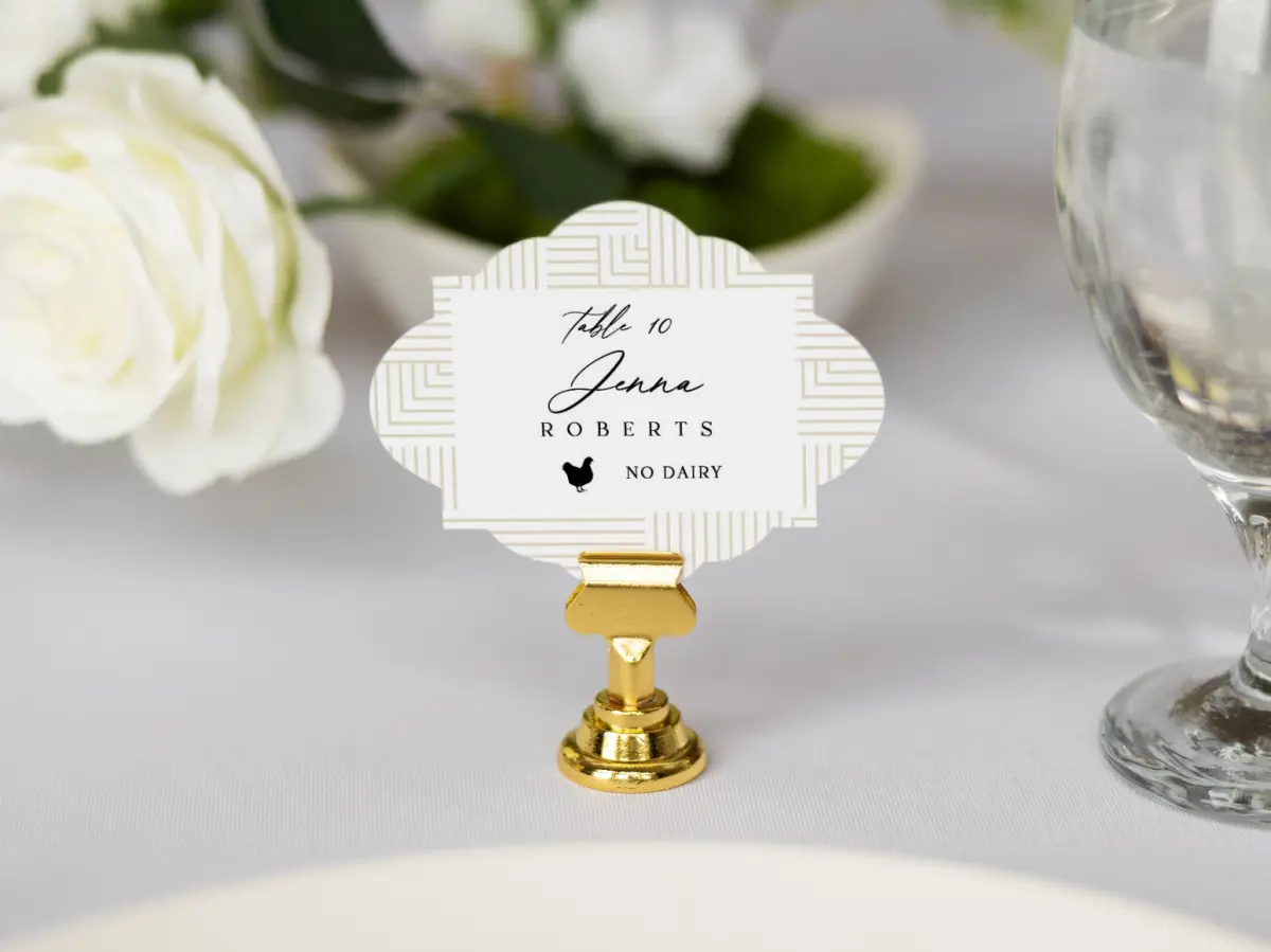 Crest Place Cards