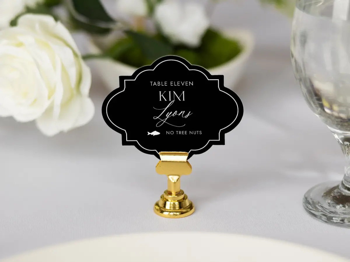 Crest Place Cards