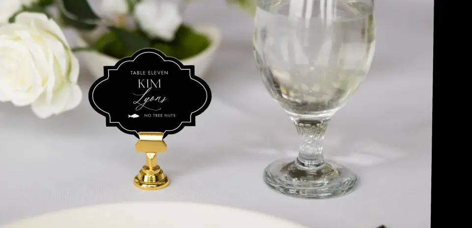 Crest Place Cards