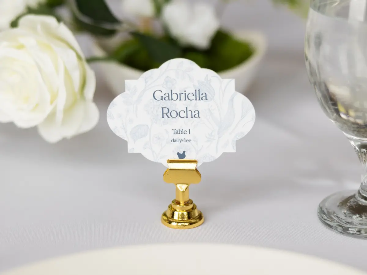Crest Place Cards