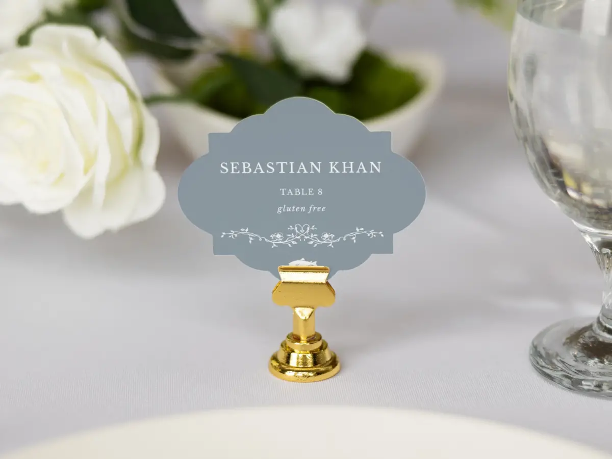 Crest Place Cards
