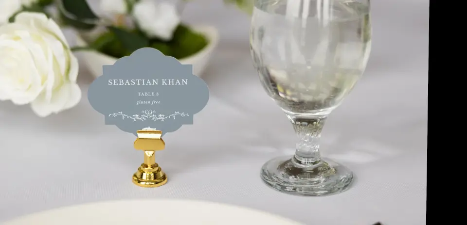 Crest Place Cards