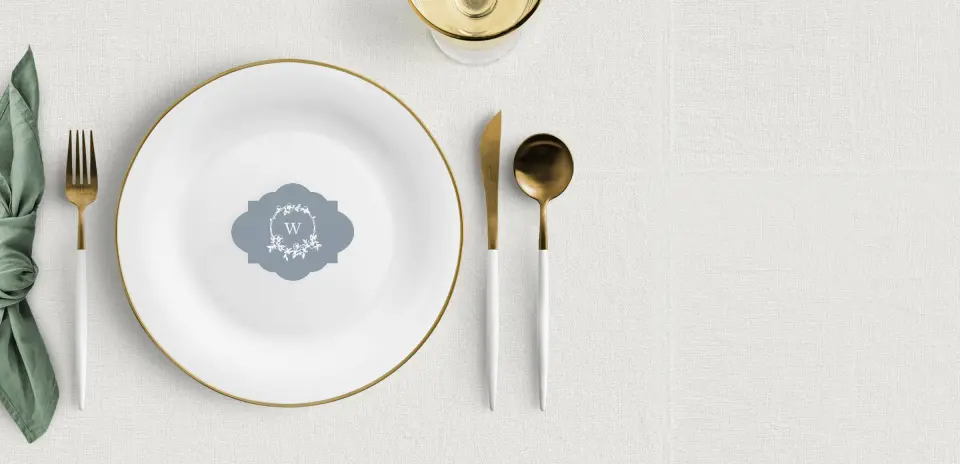 Crest Place Cards